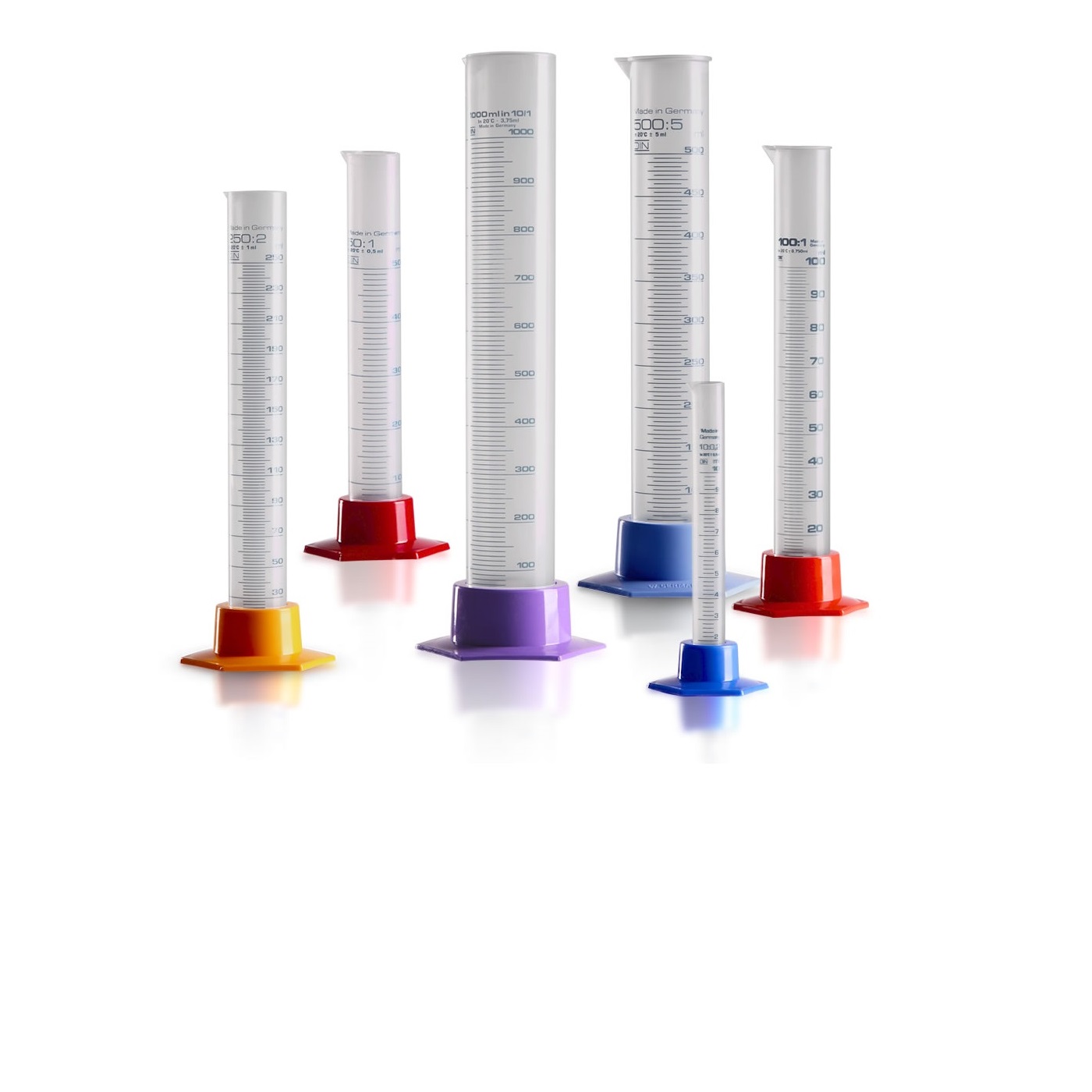 Cylindry miarowe plastikowe