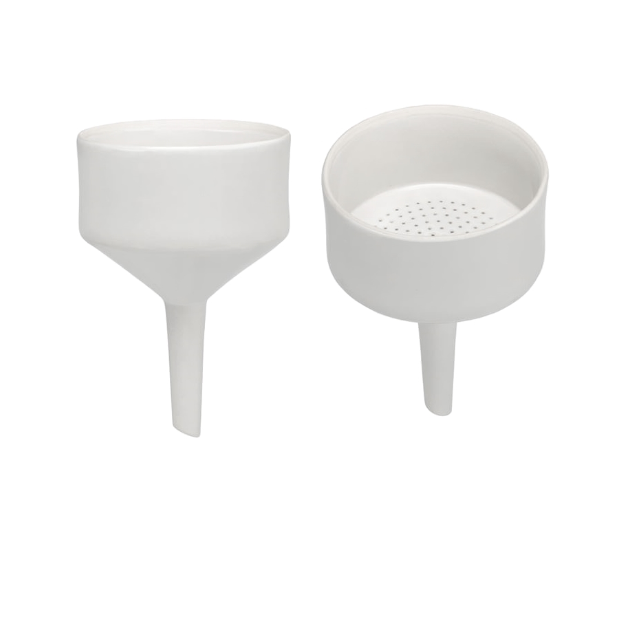 Lejki Büchnera szklane i porcelanowe