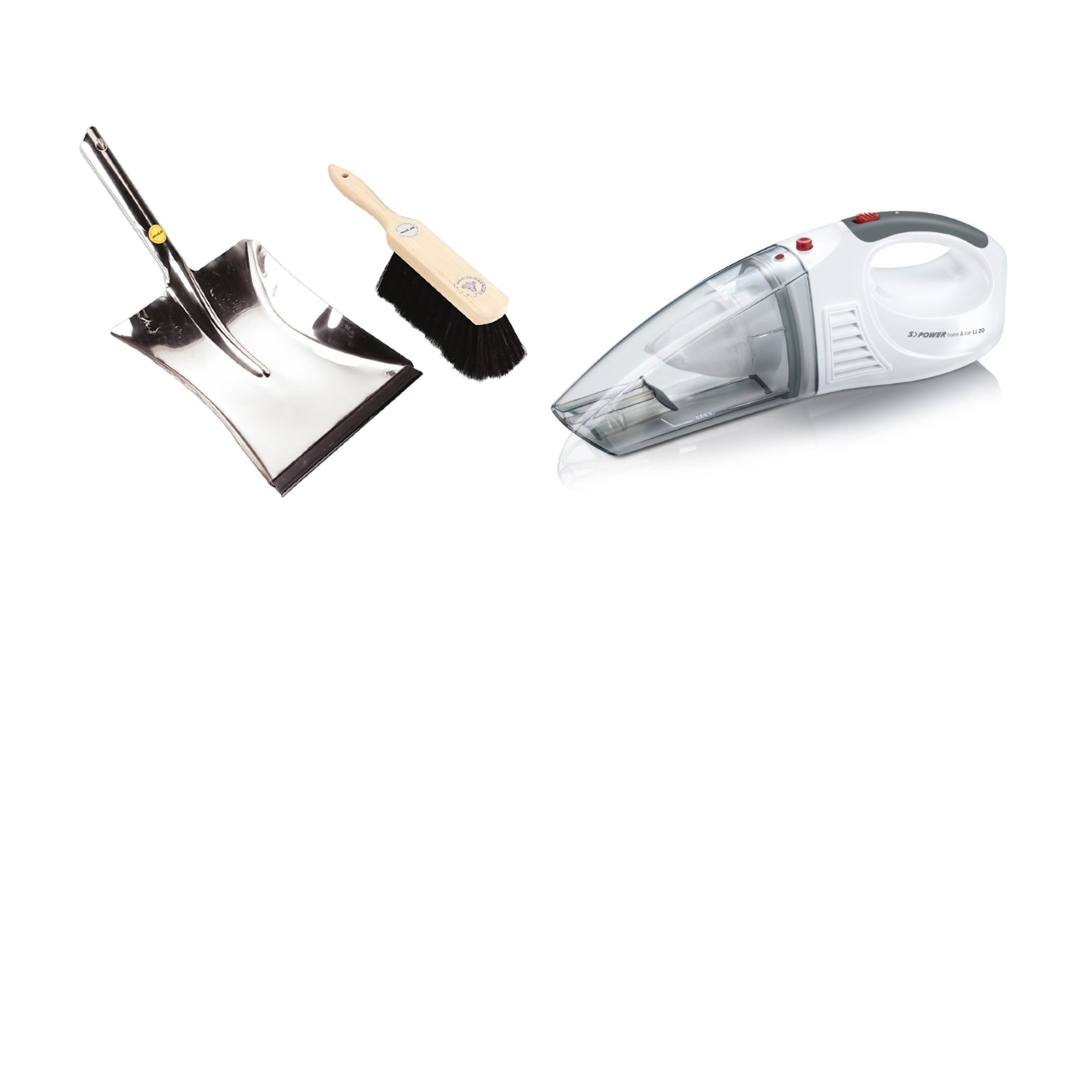 Zmiotki, szufelki, odkurzacze