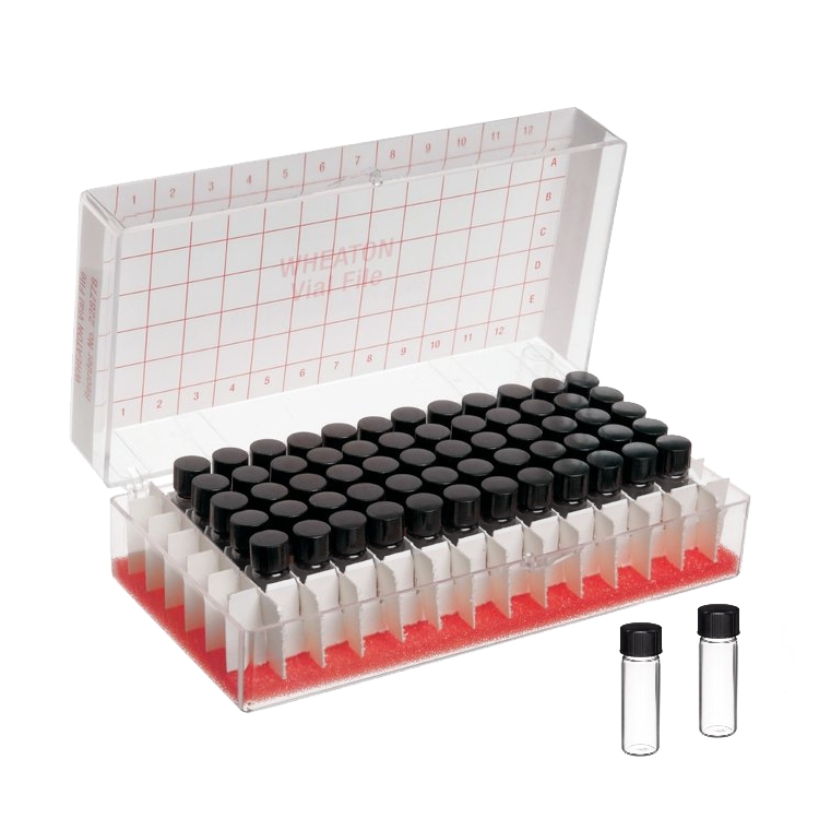 Fiolki Wheaton - przeźroczyste - 1,5 ml i 2 ml - w pudełku - 1 Fiolki Wheaton - przeźroczyste - 1,5 ml i 2 ml - w pudełku - 1