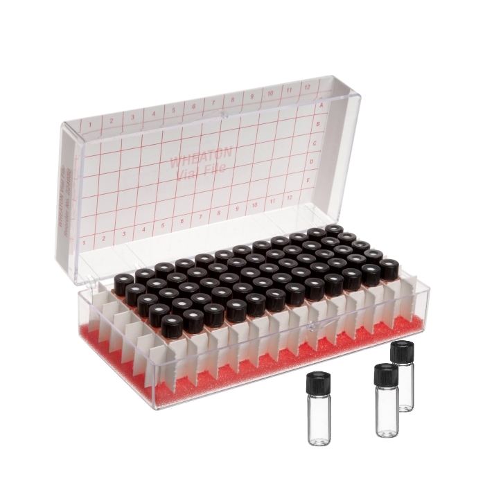 Fiolki Wheaton - przeźroczyste - 1,5 ml i 2 ml - w pudełku - 2 Fiolki Wheaton - przeźroczyste - 1,5 ml i 2 ml - w pudełku - 2