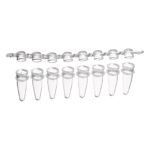 Probówki do PCR w paskach - 3418 - probowki-w-paskach-8-stanowiskowych-oraz-zatyczki-w-paskach - 02-ml - bezbarwne - worek - 120-paskow-po-8-probowek-i-pokrywek