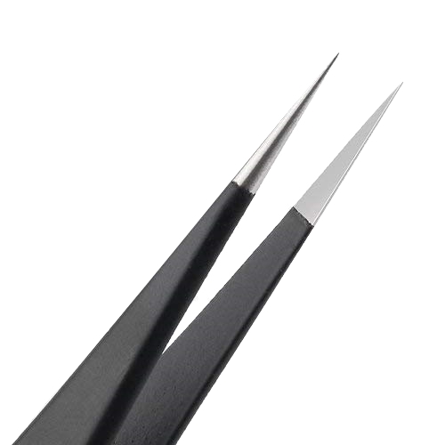 Zestaw 10 pincet antystatycznych w etui - 5 Zestaw 10 pincet antystatycznych w etui - 5