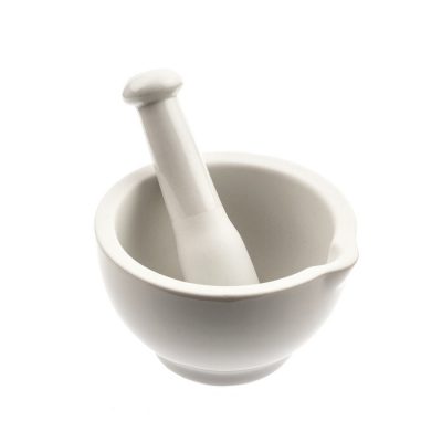 Moździerz porcelanowy z wylewem i tłuczkiem - 250 ml