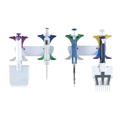 Uniwersalne uchwyty naścienne na pipety - 2-miejscowe