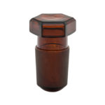 Korki szklane sześciokątne - s-1204 - korek-szklany-szesciokatny - oranzowy - ns-1019