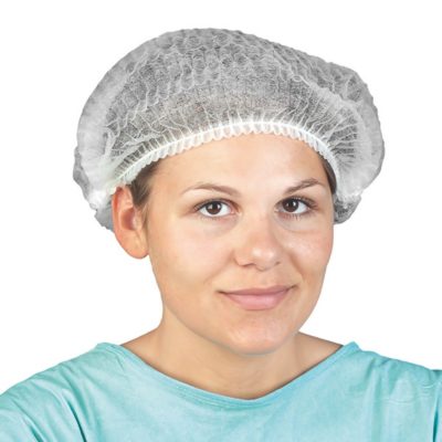 Czepki ochronne z włókniny - jednorazowe