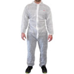 Kombinezon ochronny z polipropylenu z kapturem - biały - 811-033 - kombinezon-ochronny-z-kapturem - xxl - bialy