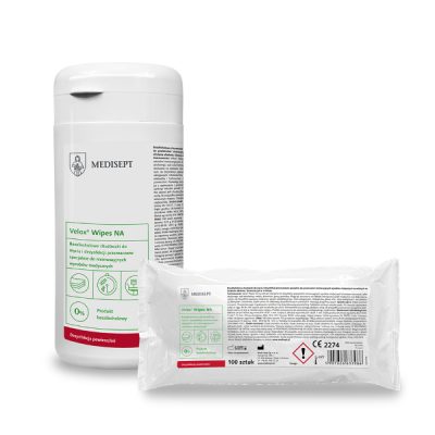 Bezalkoholowe chusteczki do mycia i dezynfekcji powierzchni Velox® Wipes NA