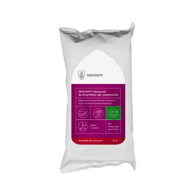 Chusteczki Medisept do dezynfekcji rąk i powierzchni