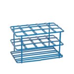 Statyw druciany 15-stanowiskowy - na probówki o poj. 15 ml - 2-6618 - statyw-druciany - 19-mm - 3-x-5 - niebieski - 15-miejsc