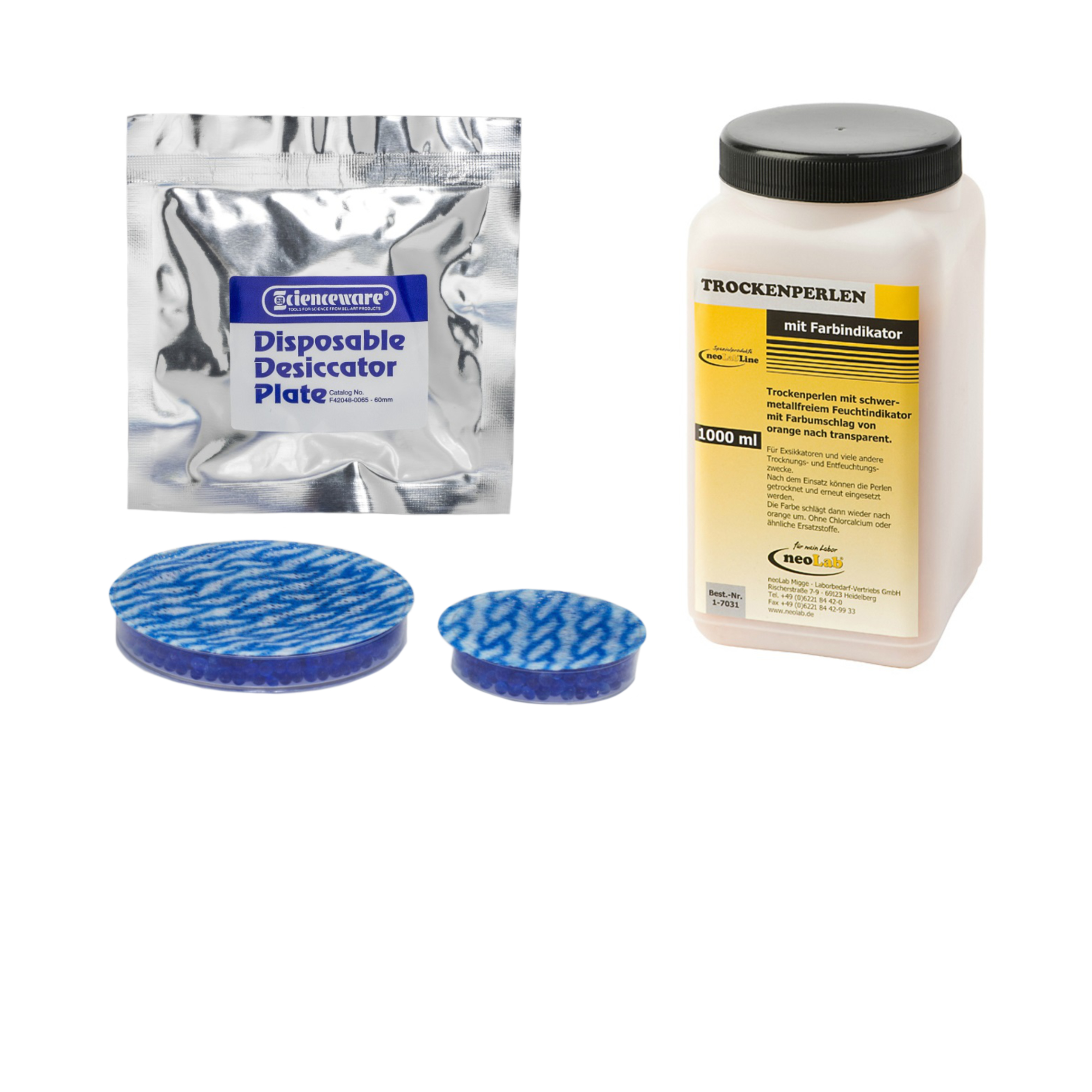 Wkłady osuszające i perełki wskaźnikowe