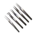 Zestaw pincet szpiczastych ze stali nierdzewnej - l-0431 - zestaw-pincet - stal-nierdzewna - szpiczasta - 5-szt