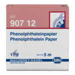 Papierki wskaźnikowe bez skali barw - m-3506 - papierki-fenoloftaleinowe - ph-83-100 - bialy-fuksja - rolka - 5-m - 1-szt