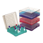 Kriopudełka z PC - r-0036 - kriopudelko-arctic-square-z-pc - 9-x-9 - 133-x133-x-53-mm - czerwone-fioletowe-niebieskie-zielone - zestaw-4-szt