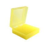 Kriopudełka 100-miejscowe z PP - r-0024 - kriopudelka-z-pp - zolte - 100-miejsc - 5-szt