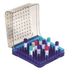 Kriopudełka z PC - r-0042 - kriopudelko-arctic-square-z-pc - 10-x-10 - 133-x133-x-53-mm - niebieskie - 1-szt