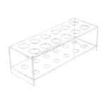 Statyw z PMMA na probówki - m-5162 - statyw-z-pmma - 38-mm - 12-miejsc - 975-x-289-x-81-mm