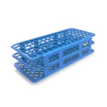 Statyw z PP na probówki - śr. otw. 13-30 mm - m-5112 - statyw-z-pp-na-probowki - 13-mm - 6-x-15 - 90-miejsc - niebieski