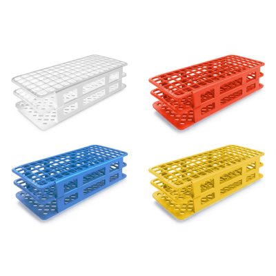 Statyw z PP na probówki - śr. otw. 13-30 mm