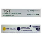 Paski testowe do autoklawu Prestige Medical - b-6342 - paski-kontroli-sterylizacji - 126c - para-wodna - 50-szt