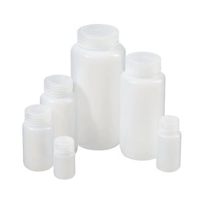 Butelki laboratoryjne z LDPE z zakrętką z PP - z szeroką szyją - poj. 30 ml - 1000 ml