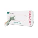 Rękawice lateksowe Micro-Touch®HydraCare™ - bezpudrowe - 30301200l - rekawice-lateksowe-micro-touch-hydracare-jednorazowe - bezpudrowe - teksturowane - l - jasnozielone - 100-szt