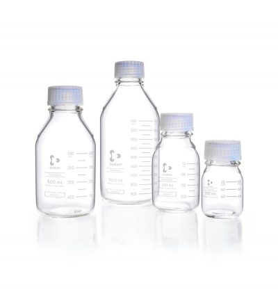 Butelki laboratoryjne Duran Premium z zakrętką  – o poj. 100 ml – 1 l