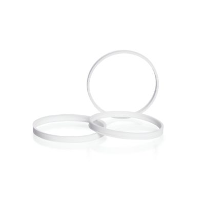 Pierścienie wylewowe Duran z PTFE - gwint GLS 80 - białe