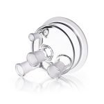 Pokrywy 4-szyjne do reaktora Duran® - g-2156 - pokrywa-4-szyjna-do-reaktora-duran - szyjki-boczne-2-x-skosna-1-x-prosta - dn-120 - ns-2932 - 2-x-ns-29-32-1-x-ns-14-23