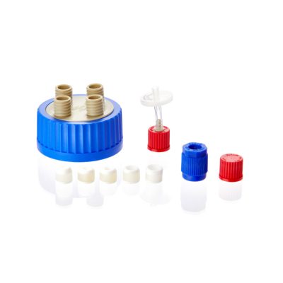 Zakrętki Duran z PP z 4 portami GL 18 - gwint GLS 80