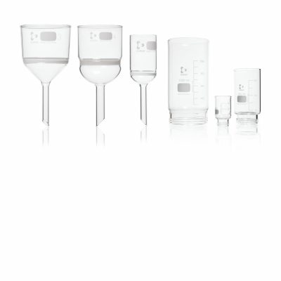 Lejki i tygle ze spiekiem szklane