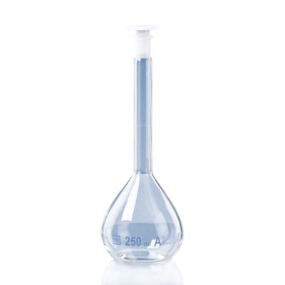 Kolby miarowe ze szkła Simax - kl. A - z niebieską skalą - z cert. serii