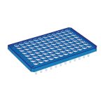 Płytki do PCR twin.tec® typ semi-skirted - k-9039 - plytki-twin-tec-microbiology - 96-dolkow - semi-skirted - standardowy - 250-%c2%b5l - niebieskie - pcr-clean - 0030-129-334 - pak-ind - 10-szt