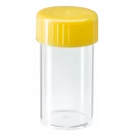 Probówki płaskodenne - z zakrętką - poj. 5 ml - 120 ml - j-0335 - probowki-plaskodenne-z-ps - 25-ml - 27-x-54-mm - zolta - sterylne - worek - 50-szt - 60-9922-115