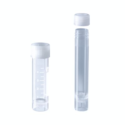 Probówki stożkowodenne - z zakrętką z HDPE - samostojące - poj. 3,5 ml - 5 ml