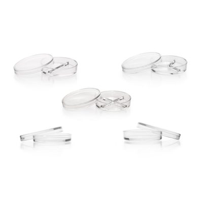 Szalki Petriego ze szkła Duran - tłoczone