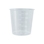 Kubki z PP na próbki - bez pokrywki - poj. 125 ml - j-0731 - kubki-z-pp-na-probki-ze-skala - 125-ml - 66-x-67-mm - 50-szt - 75-1355