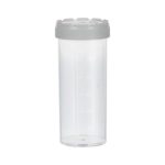 Pojemniki z PP na próbki - z zakrętką z HDPE - poj. 120-500 ml - j-0791 - pojemniki-z-pp-na-probki-ze-skala - 120-ml - 44-x-105-mm - z-nakrecona-zakretka - bezbarwna - niesterylne - 250-szt - 75-9922-421