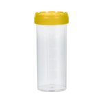 Pojemniki z PP na próbki - z zakrętką z HDPE - poj. 120-500 ml - j-0792 - pojemniki-z-pp-na-probki-ze-skala - 120-ml - 44-x-105-mm - z-nakrecona-zakretka - zolta - sterylne - 250-szt - 75-9922-420
