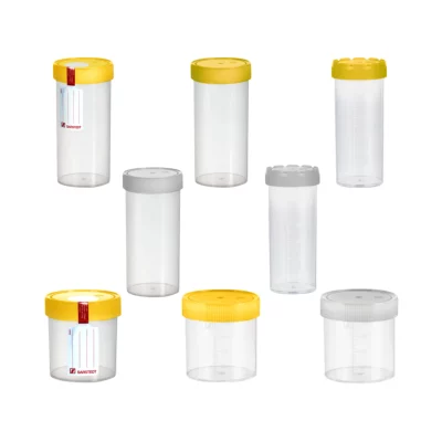 Pojemniki z PP na próbki - z zakrętką z HDPE - poj. 120-500 ml