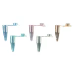 Probówki do PCR - z płaskim wieczkiem - poj. 0,2 ml - pcr-02-a - probowki-do-pcr - plaskie-zatyczki - 02-ml - roznokolorowe - niesterylne - 1000-szt