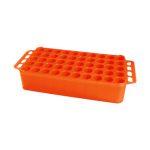 Uniwersalne statywy D17 z PP - do probówek o śr. do 17 mm - j-5156 - statyw-d17-z-pp - z-uchwytem - pomaranczowy - 93-851-175