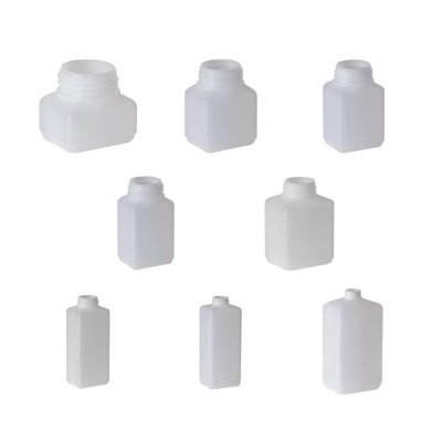 Butelki czworokątne z HDPE - bez zakrętki - gwint RD40