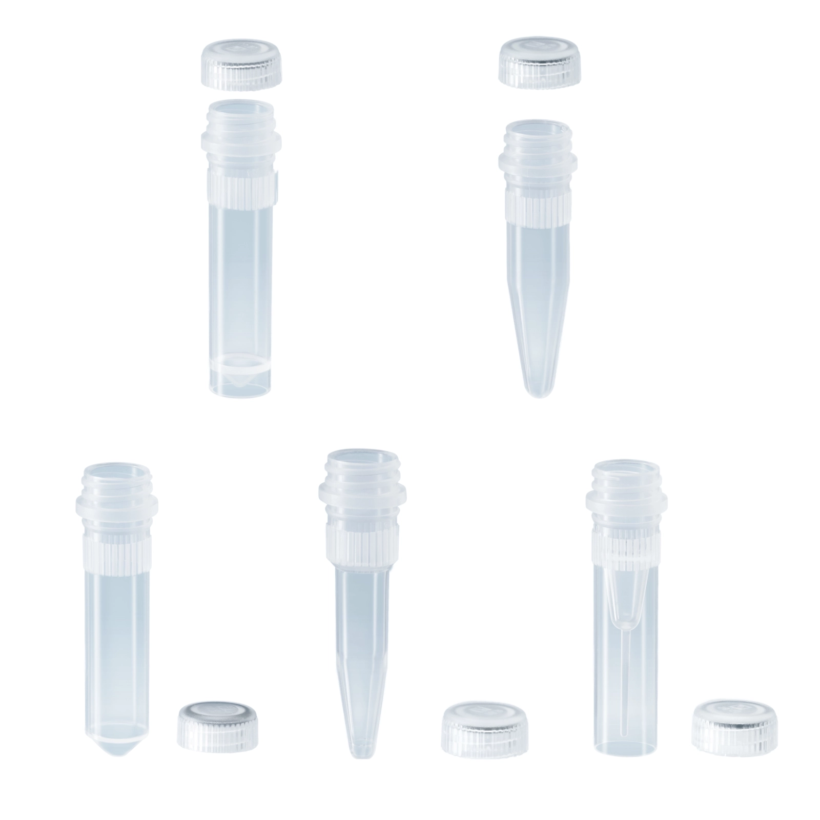 J-1601–06 Mikroprobwki z PP z rowkowaniem z zakrtkami luzem J-1601–06 Mikroprobwki z PP z rowkowaniem z zakrtkami luzem