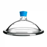 Pokrywa eksykatora ze szkła Simax - z tubusem i plasikowym uchwytem - bez zaworu - s-1931 - pokrywa-eksykatora-ze-szkla-simax - z-tubusem - bez-zaworu - dn-100 - 153-mm