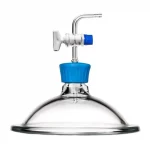 Pokrywa eksykatora ze szkła Simax - z tubusem i plasikowym uchwytem - z zaworem - s-1941 - pokrywa-eksykatora-ze-szkla-simax - z-tubusem - z-zaworem - dn-100 - 153-mm