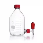 Butelki dozujące Duran z zakrętką GL45 - z tubusem dolnym na gwint GL32 i kranem PTFE - g-2692 - butelka-duran-z-tubusem-dolnym-i-kranem - 2000-ml - gl32