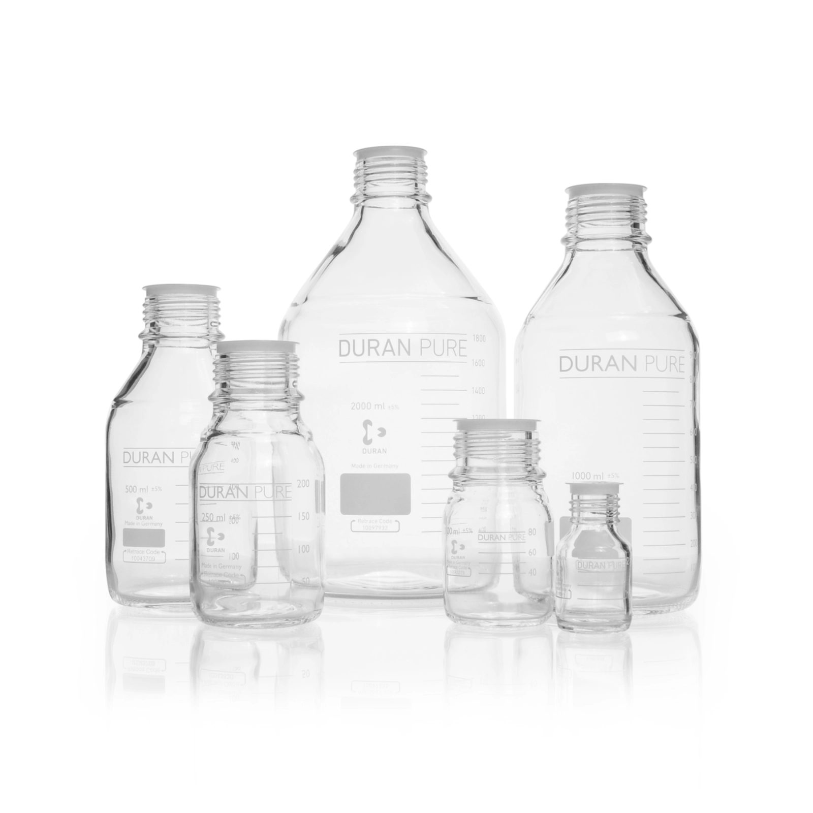 Butelka laboratoryjna Duran PURE bez zakrętki 52-0 Butelka laboratoryjna Duran PURE bez zakrętki 52-0