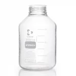 Butelki laboratoryjne Duran protect+ bez zakrętki - bezbarwne - gwint GLS80 - g-1824 - butelka-laboratoryjna-duran-protect-2 - bez-zakretki - bezbarwna - 3500-ml - 160-x-271-mm - gls80